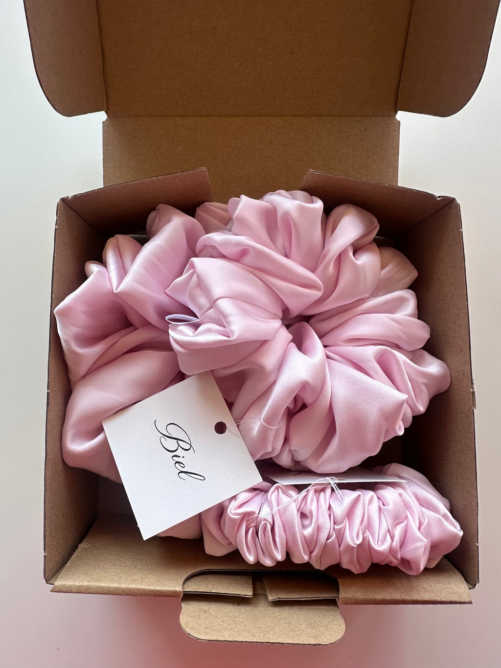 Zestaw scrunchie Powder Pink