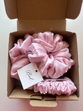Zestaw scrunchie Powder Pink