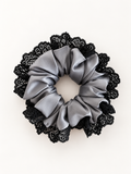 Scrunchie Silver Lace