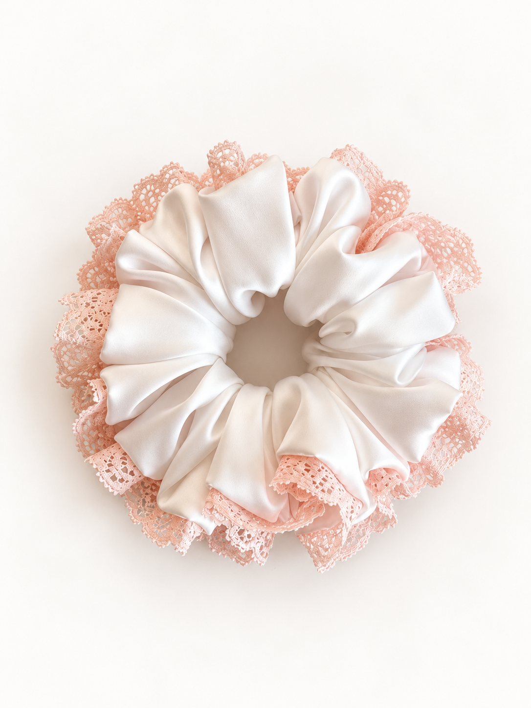 Scrunchie Lace Sugar Blush